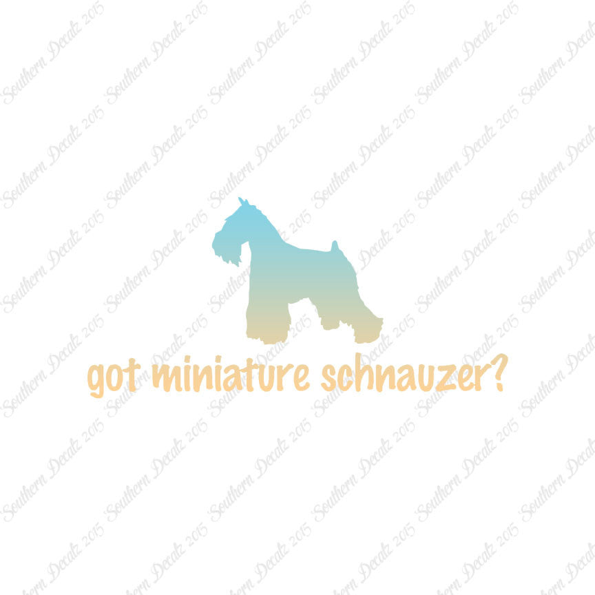 Got Miniature Schnauzer ? Dog Breed