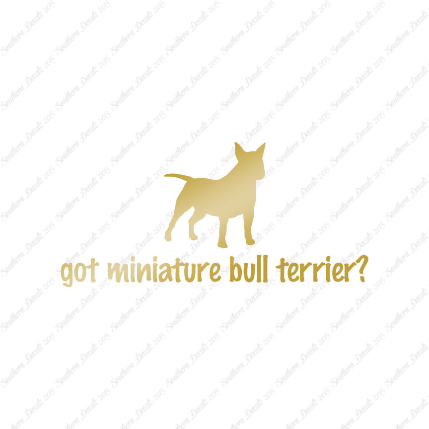 Got Miniature Bull Terrier ? Dog Breed