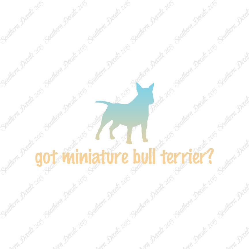 Got Miniature Bull Terrier ? Dog Breed