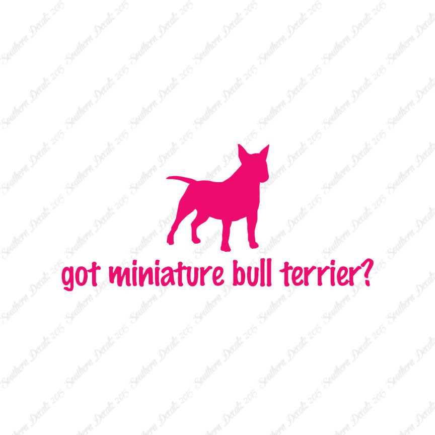 Got Miniature Bull Terrier ? Dog Breed