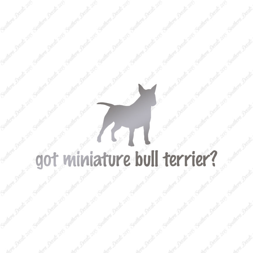 Got Miniature Bull Terrier ? Dog Breed