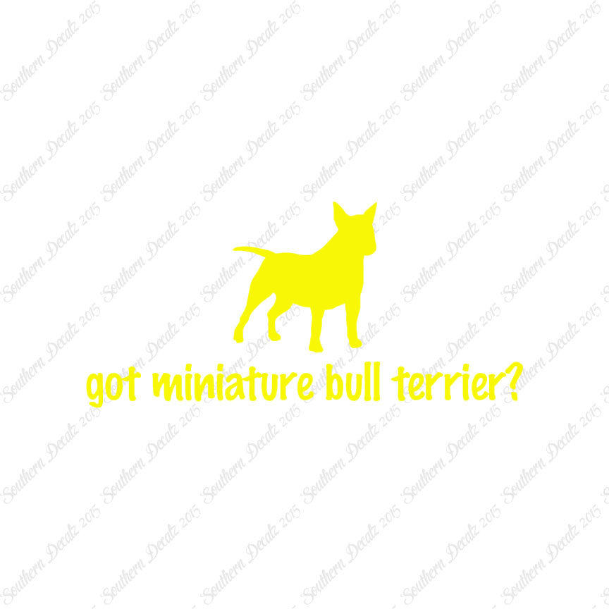 Got Miniature Bull Terrier ? Dog Breed