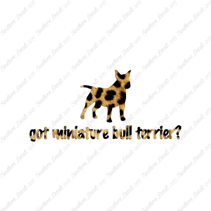 Got Miniature Bull Terrier ? Dog Breed