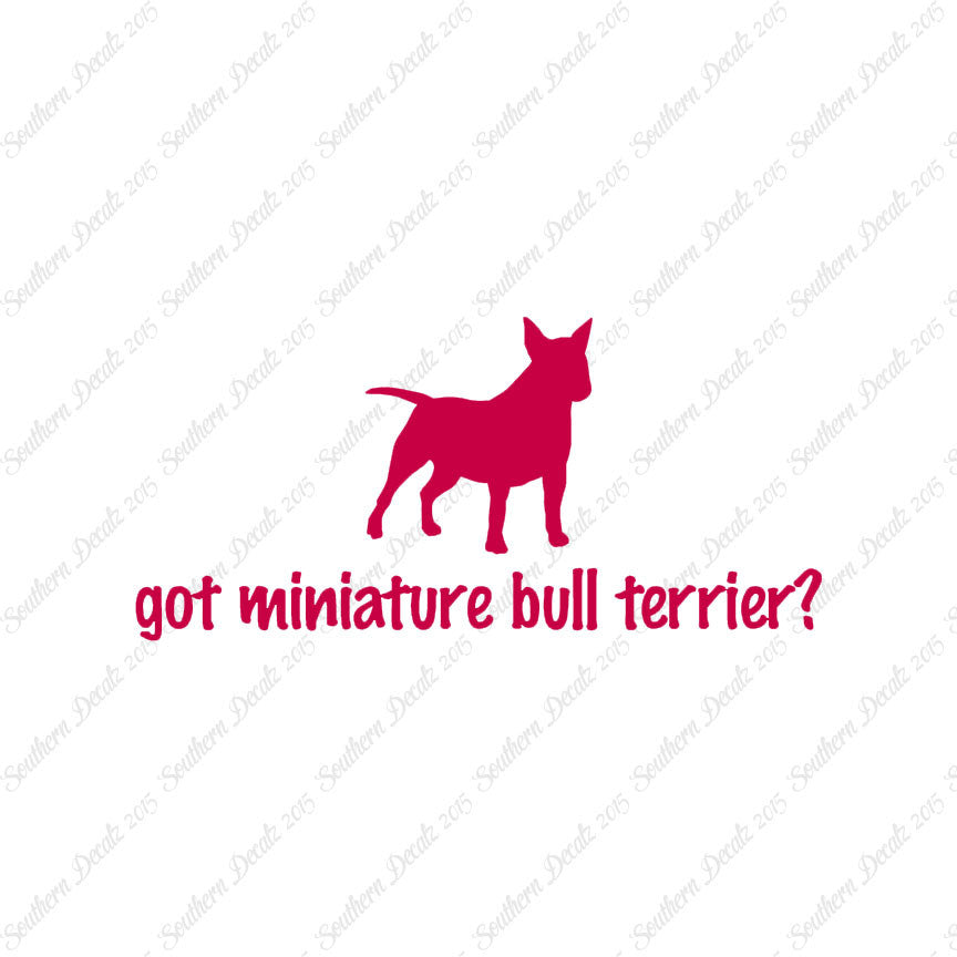 Got Miniature Bull Terrier ? Dog Breed