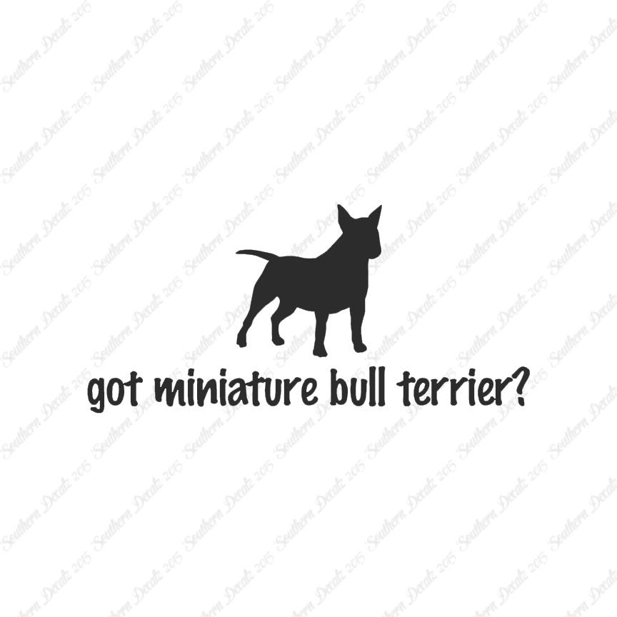 Got Miniature Bull Terrier ? Dog Breed