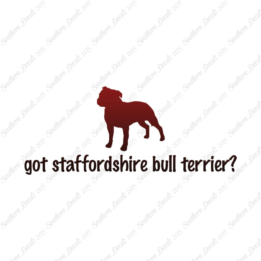 Got Staffordshire Bull Terrier ? Dog Bre