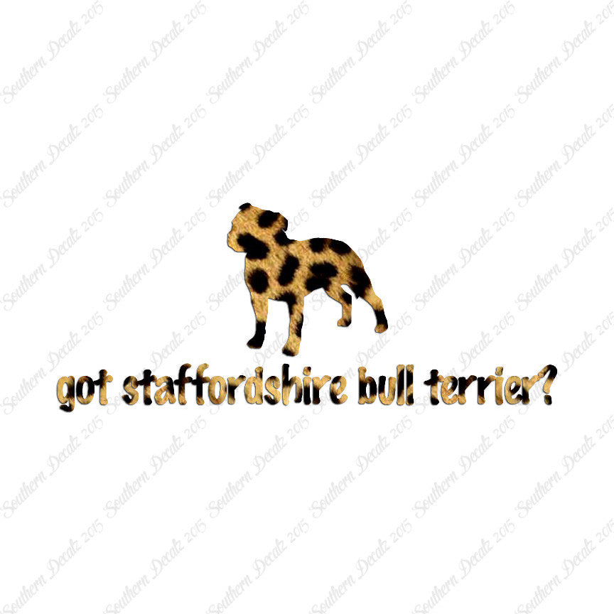 Got Staffordshire Bull Terrier ? Dog Bre