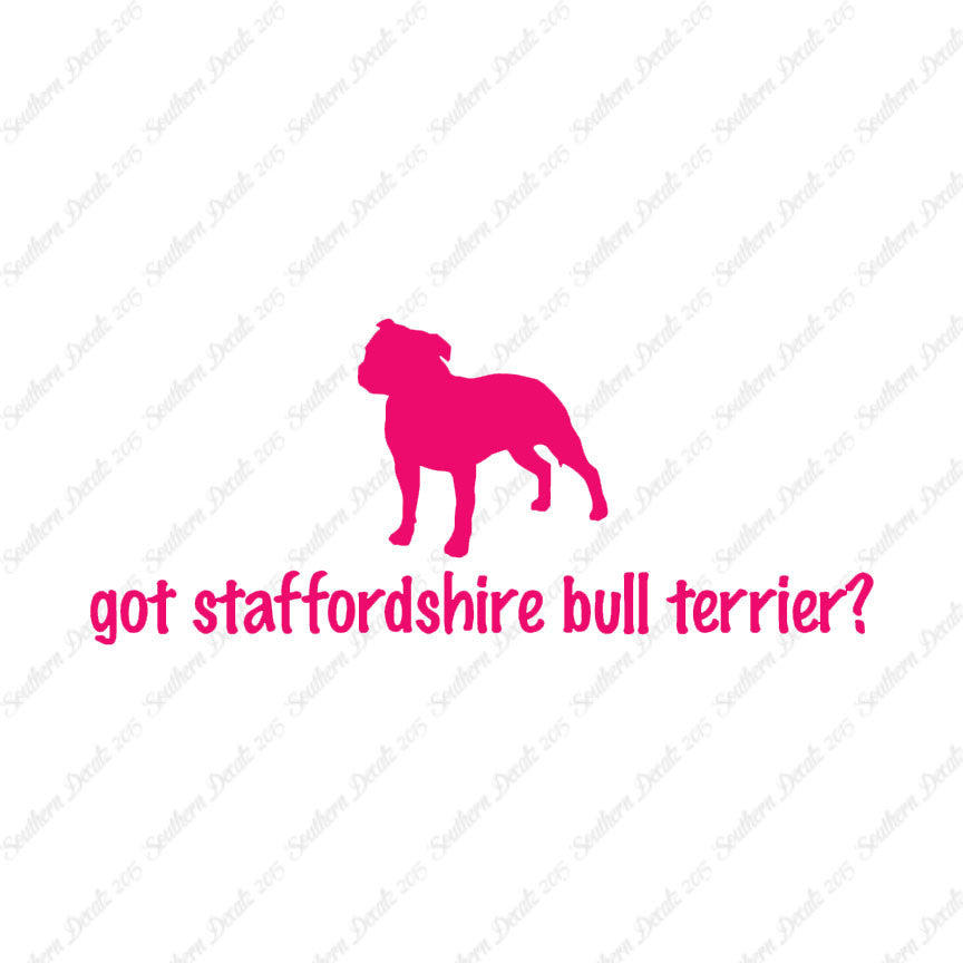 Got Staffordshire Bull Terrier ? Dog Bre