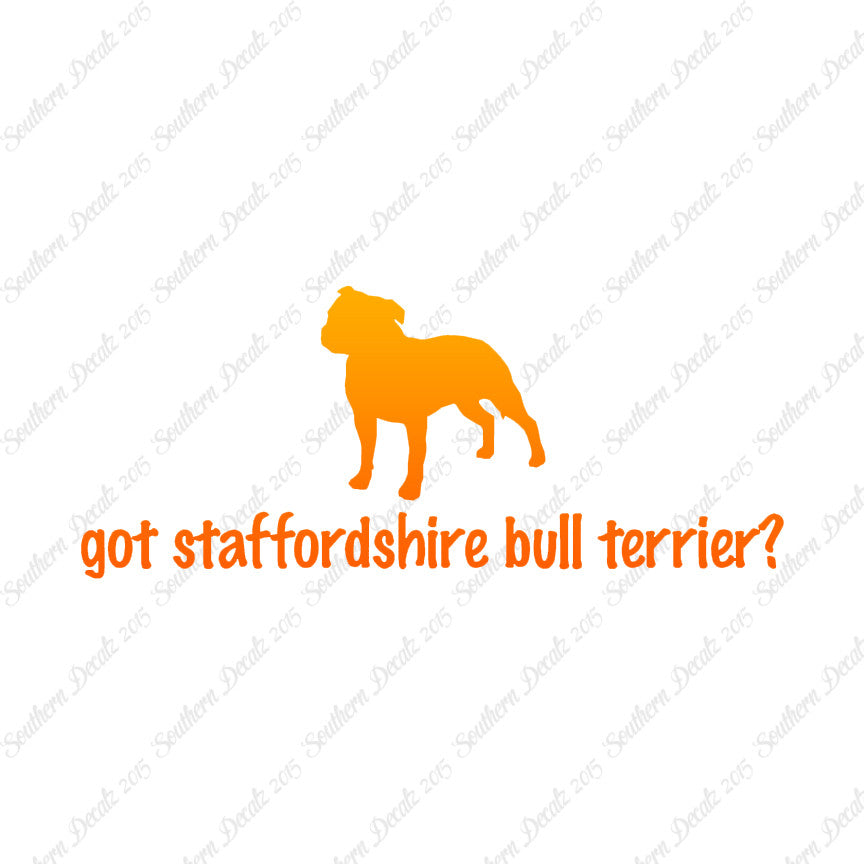 Got Staffordshire Bull Terrier ? Dog Bre
