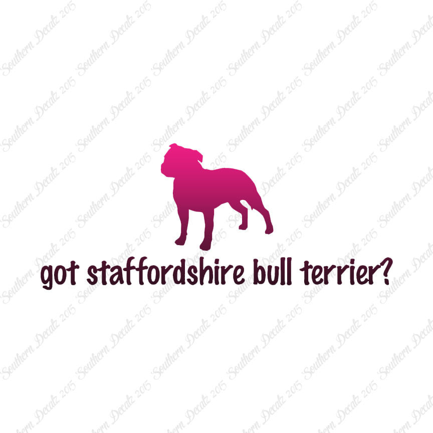Got Staffordshire Bull Terrier ? Dog Bre
