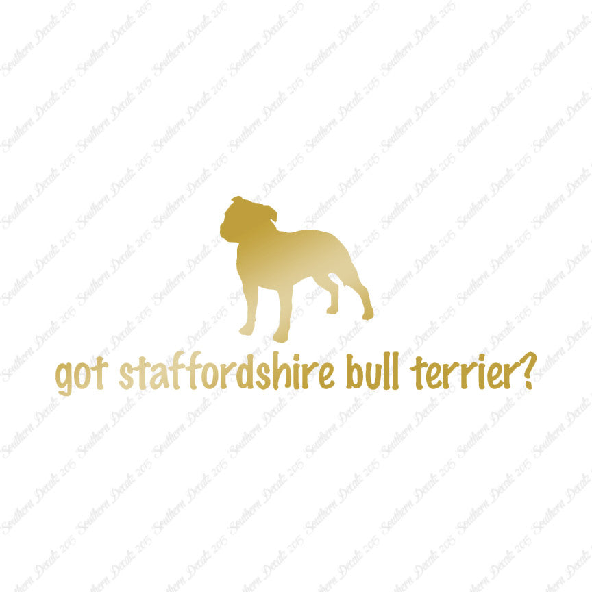 Got Staffordshire Bull Terrier ? Dog Bre