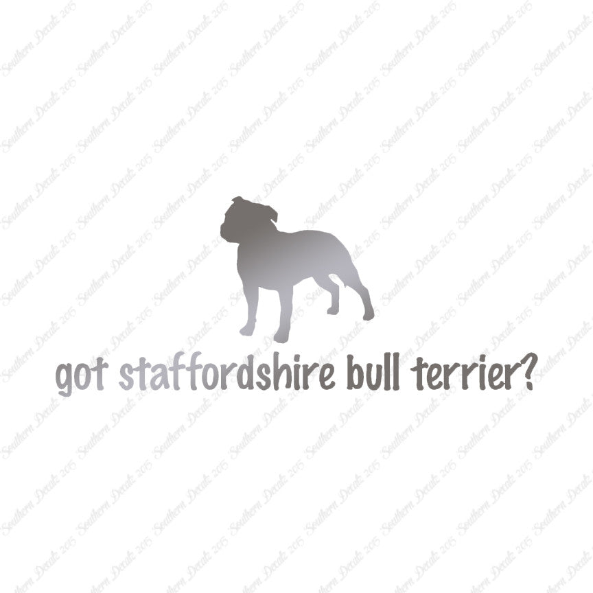 Got Staffordshire Bull Terrier ? Dog Bre
