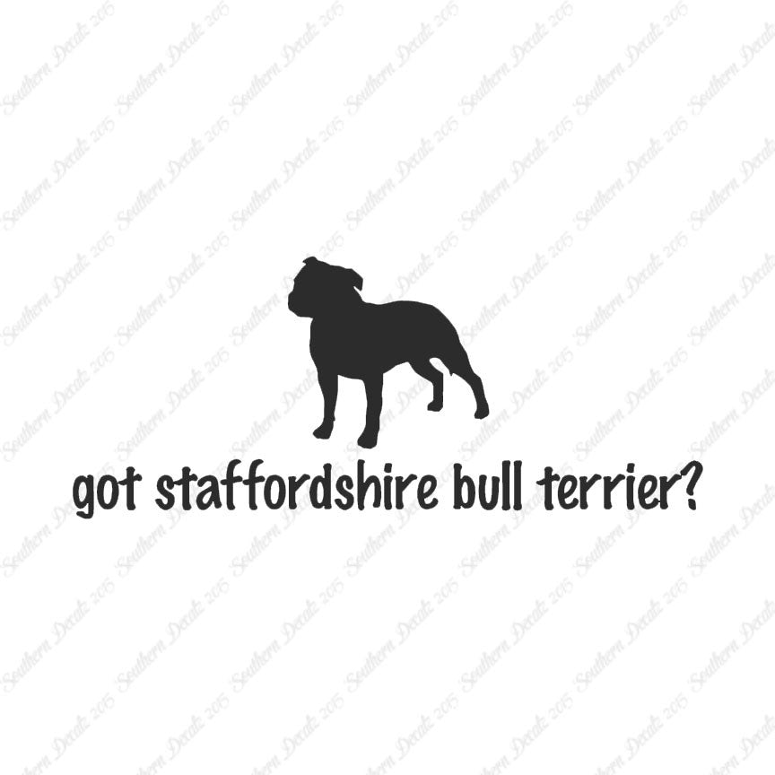 Got Staffordshire Bull Terrier ? Dog Bre