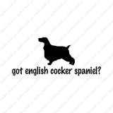 Got English Cocker Spaniel ? Dog Breed
