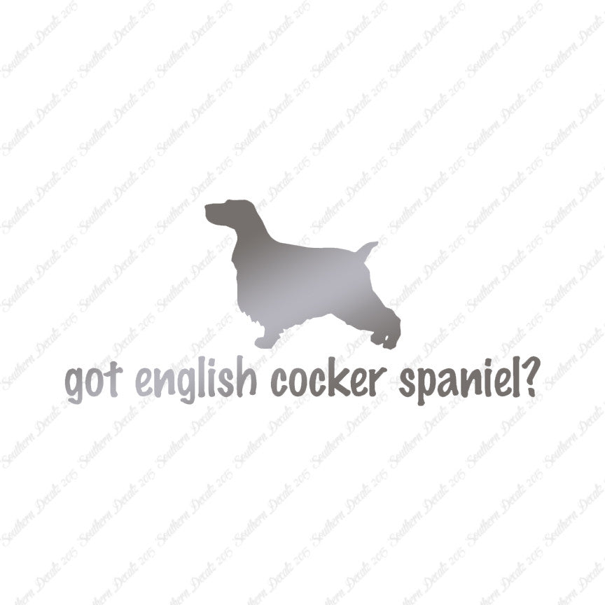 Got English Cocker Spaniel ? Dog Breed