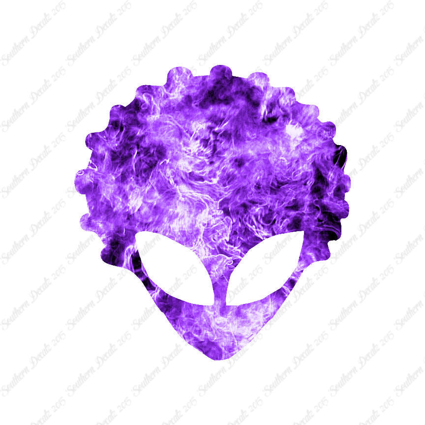 Alien Head Afro Hair