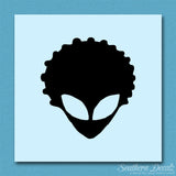 Alien Head Afro Hair