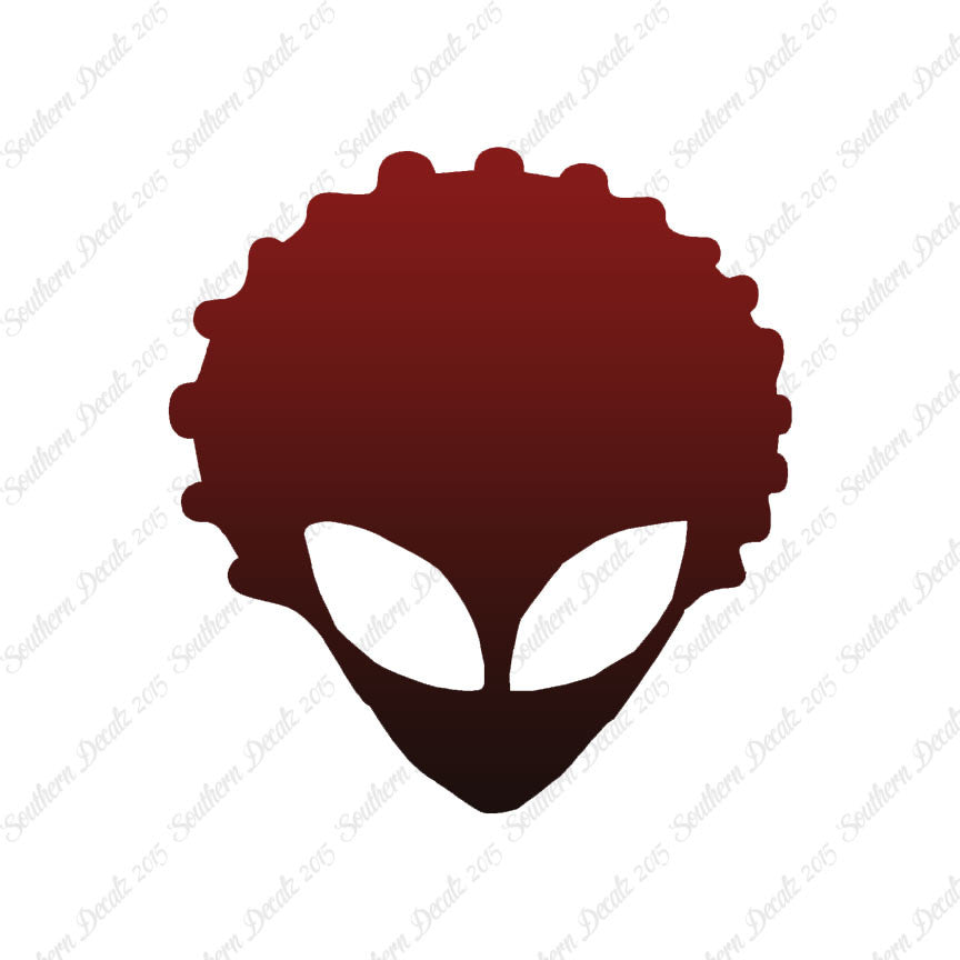 Alien Head Afro Hair