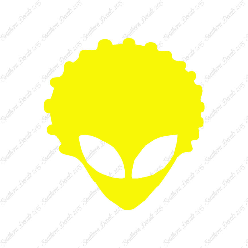 Alien Head Afro Hair