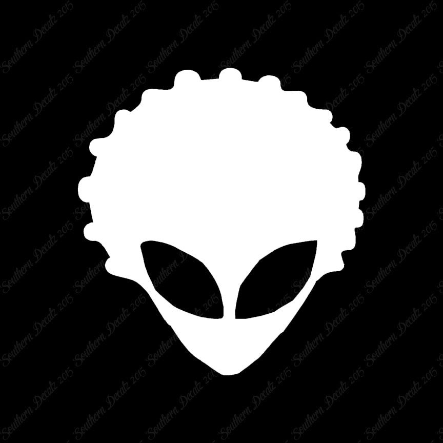 Alien Head Afro Hair