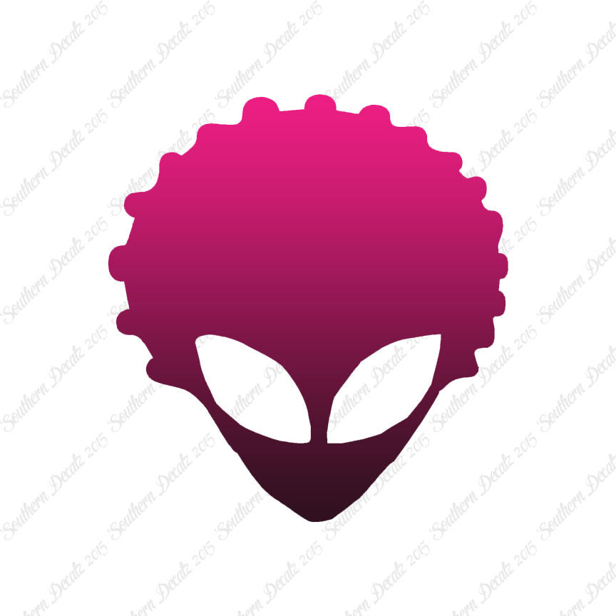 Alien Head Afro Hair