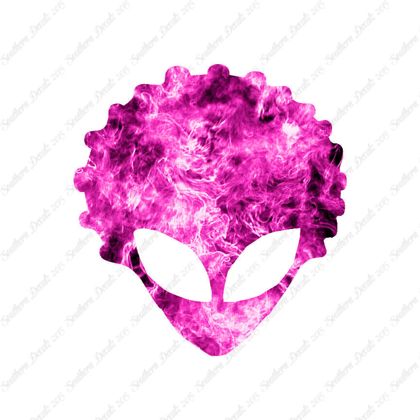 Alien Head Afro Hair