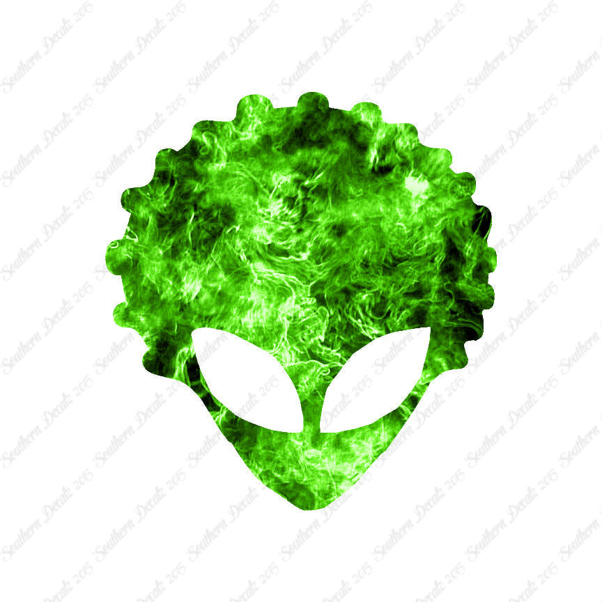 Alien Head Afro Hair