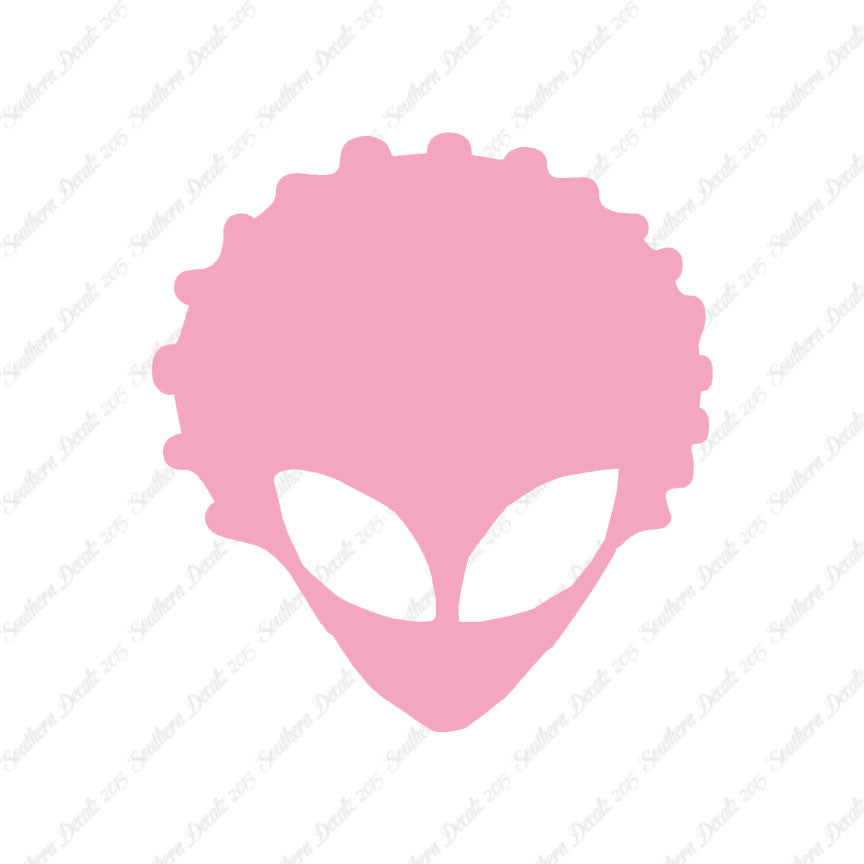 Alien Head Afro Hair
