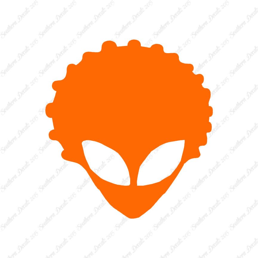 Alien Head Afro Hair
