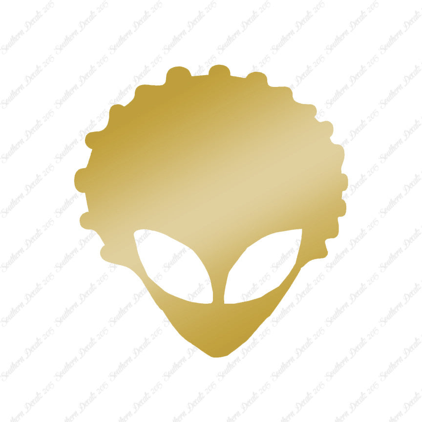 Alien Head Afro Hair