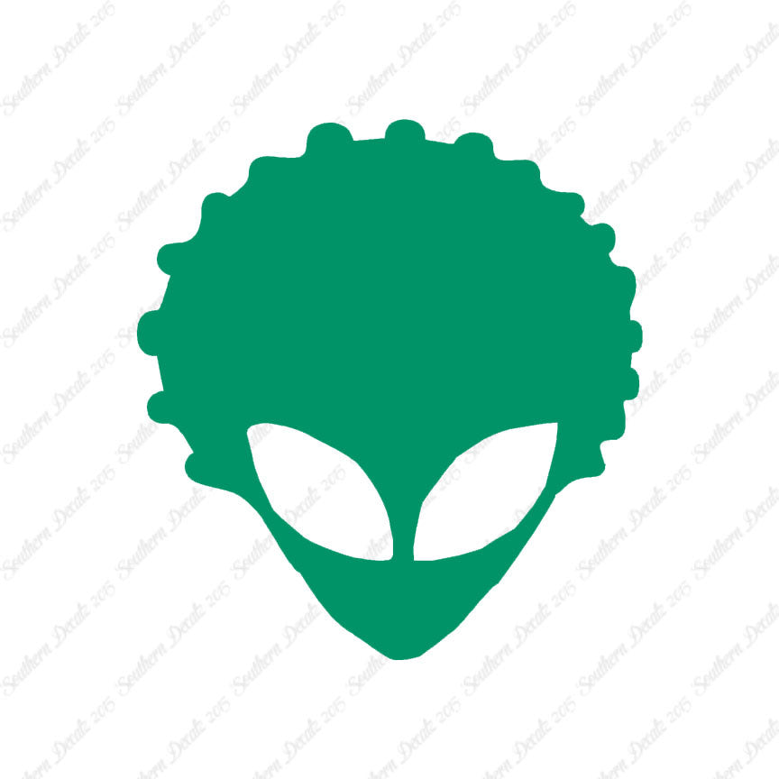Alien Head Afro Hair