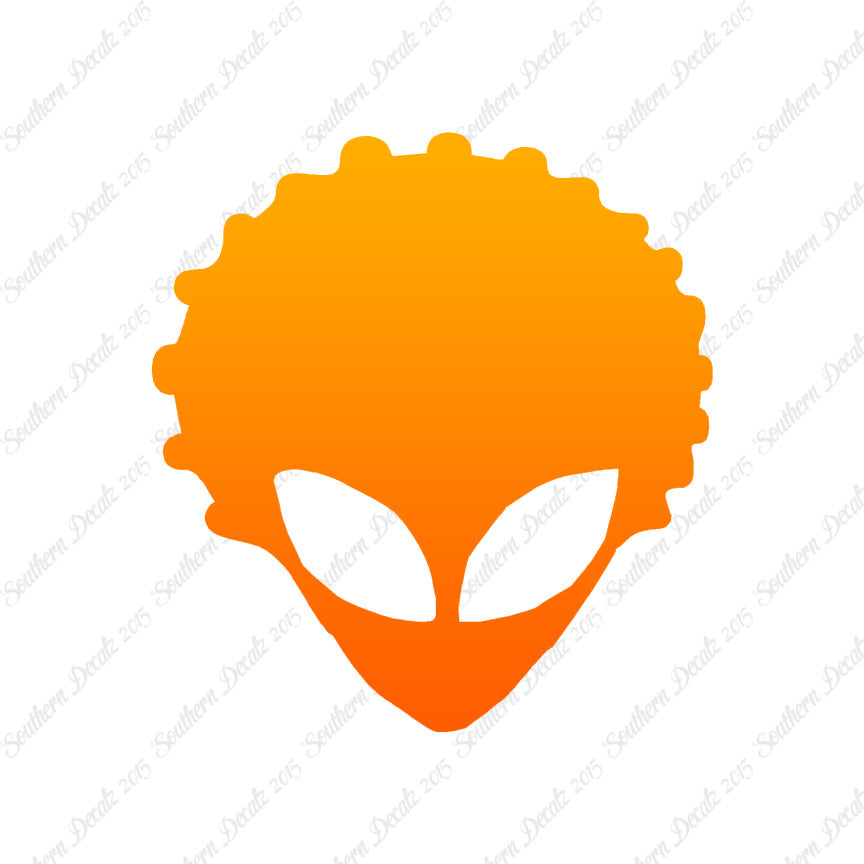 Alien Head Afro Hair