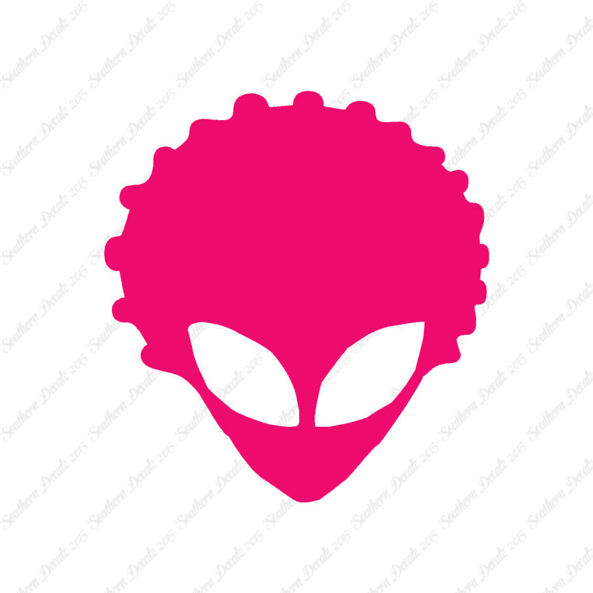 Alien Head Afro Hair