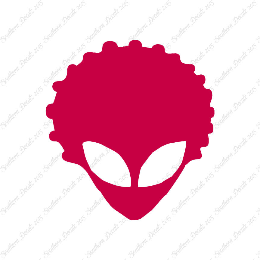 Alien Head Afro Hair