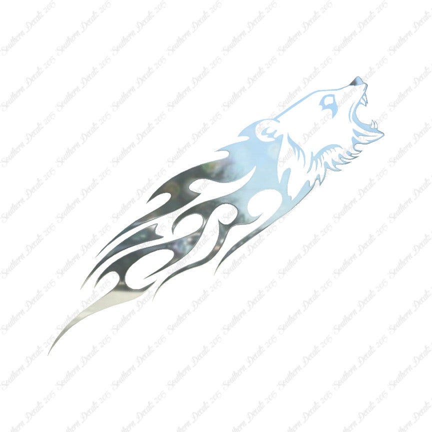 Bear Head Flames Splash