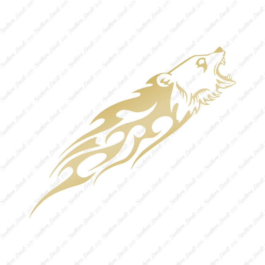 Bear Head Flames Splash