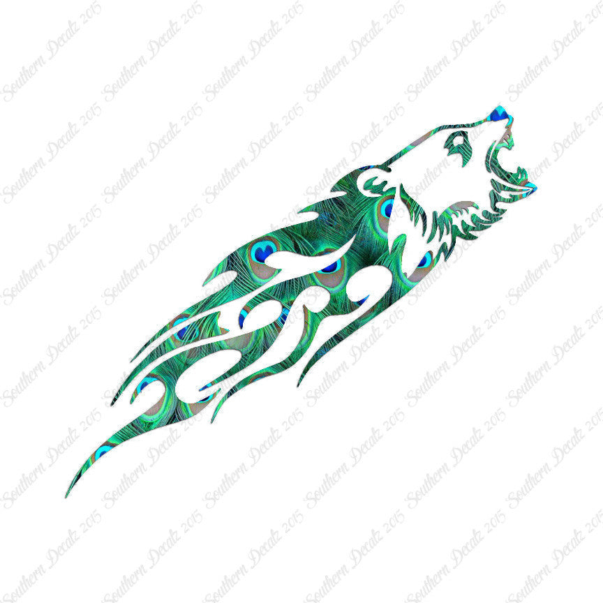Bear Head Flames Splash