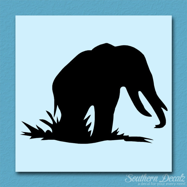 Grazing Elephant Tusks