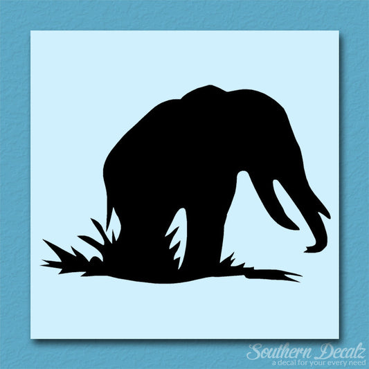 Grazing Elephant Tusks
