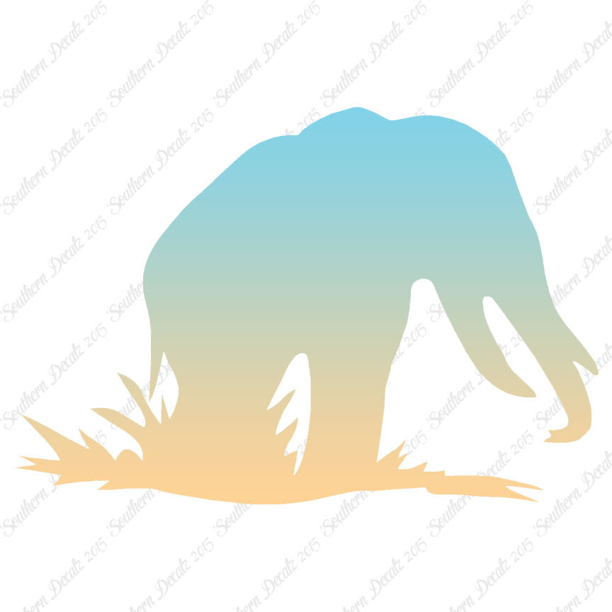 Grazing Elephant Tusks