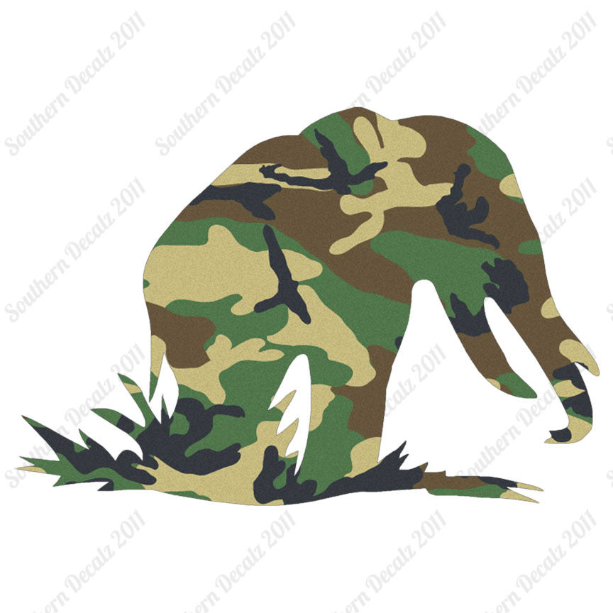 Grazing Elephant Tusks