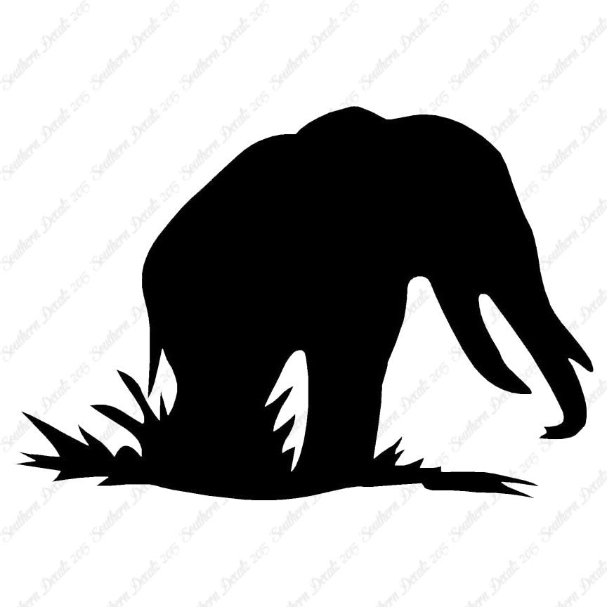 Grazing Elephant Tusks