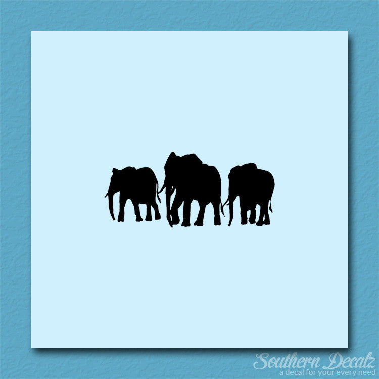Group Of Elephant Herd
