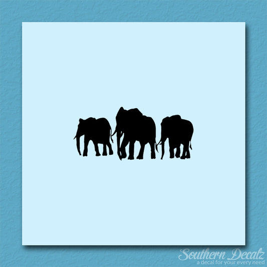 Group Of Elephant Herd