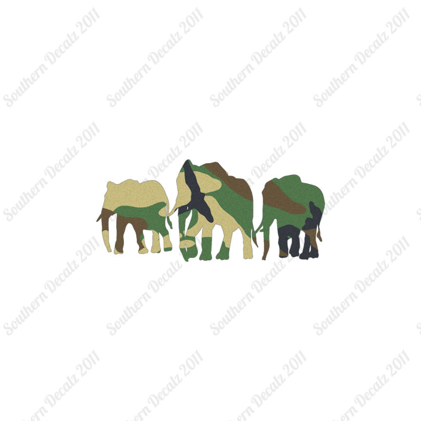 Group Of Elephant Herd