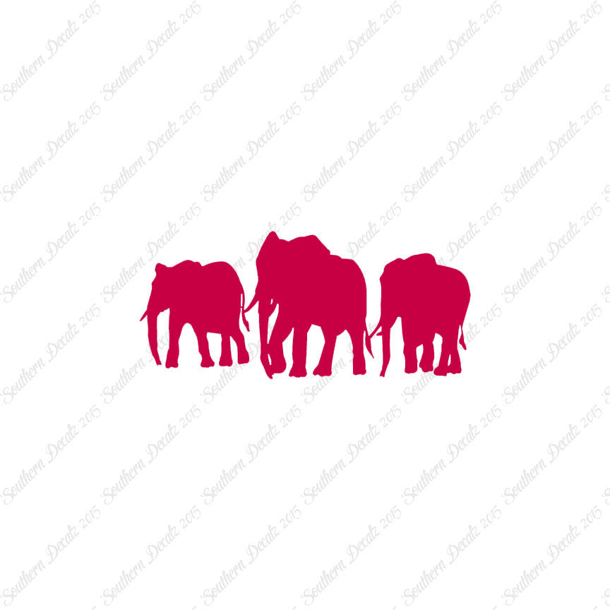Group Of Elephant Herd