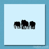 Group Of Elephant Herd