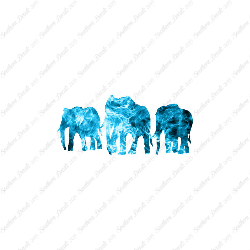 Group Of Elephant Herd