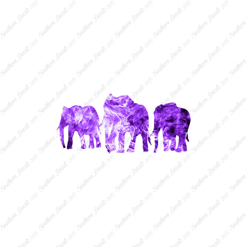 Group Of Elephant Herd