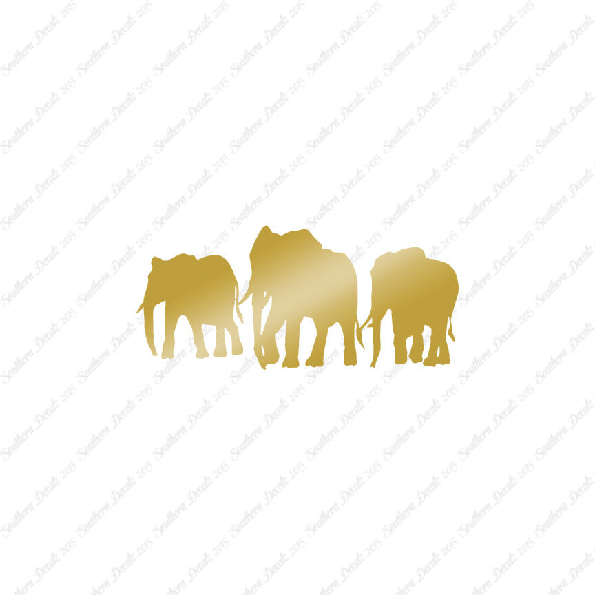 Group Of Elephant Herd